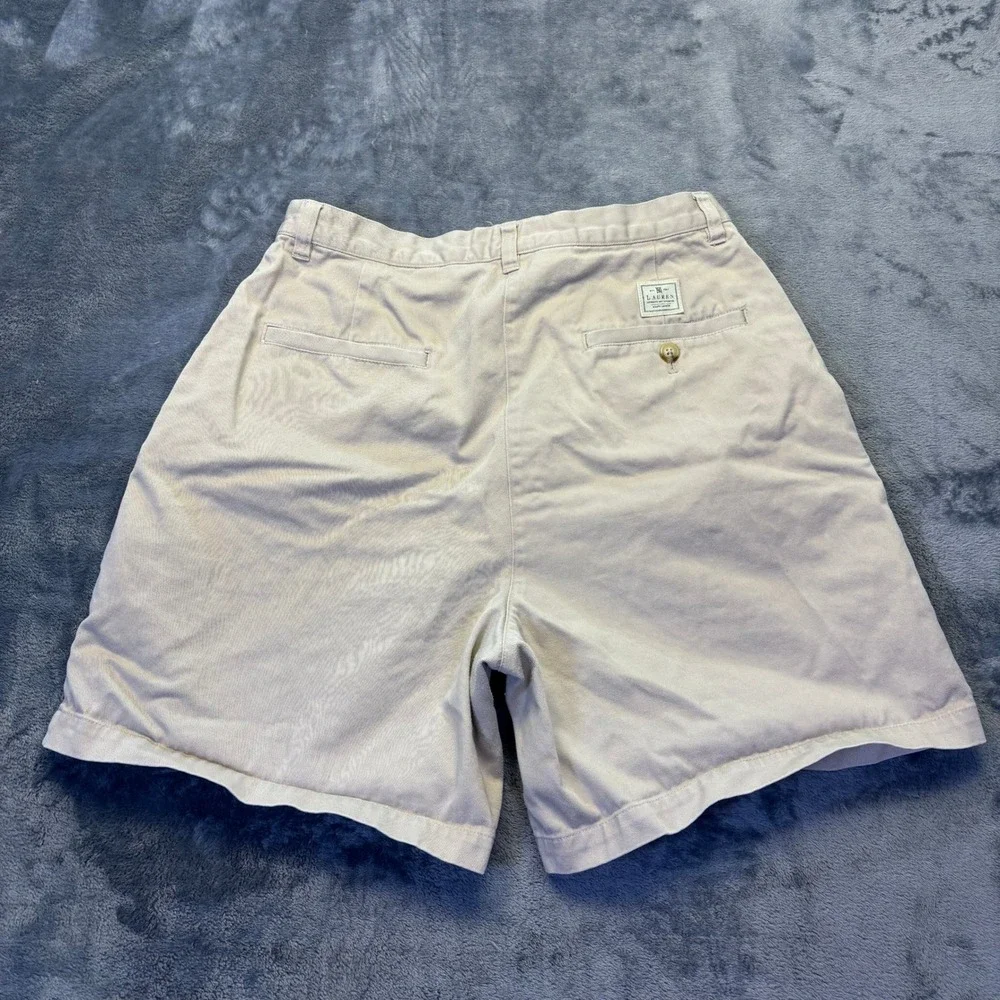Lauren Ralph Lauren Shorts Womens‎ Size 4 Beige Khaki Chino Casual Cotton